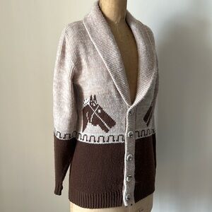 Vintage Cowichan Horse Sweater